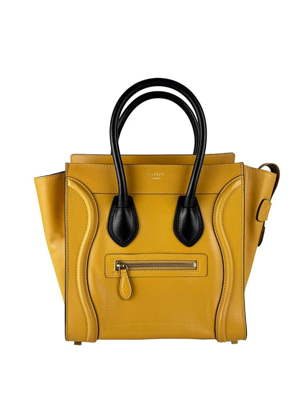 Celine Bicolor Luggage Bag Leather #350471C94B